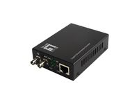 LevelOne Gigabit RJ45 zu ST Mediakonverter, Single-Mode Glasfaser, 20km LevelOne Gigabit RJ45 zu ST Mediakonverter, Single-Mode Glasfaser, 20km
