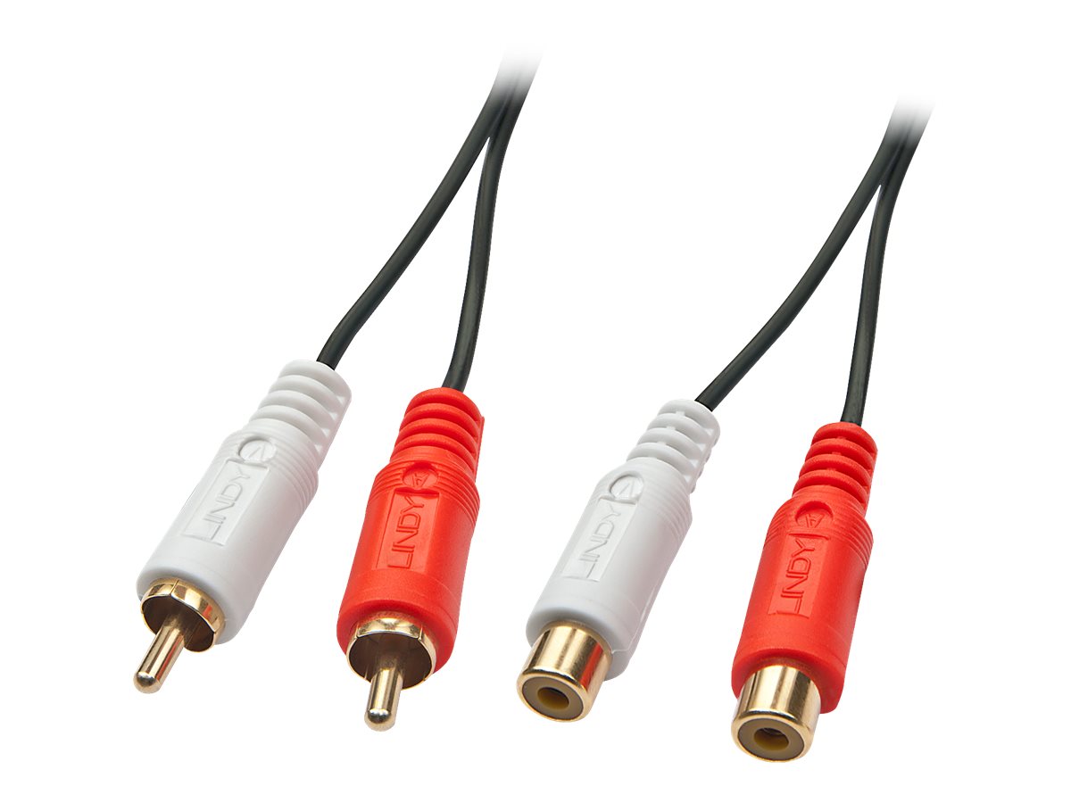 Lindy 35674 Audio-Kabel 10 m 2 x RCA Schwarz