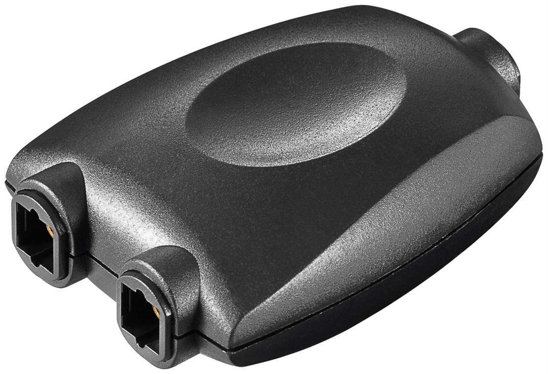 TOSLINK Digital Audio-Splitter 1 auf 2, schwarz