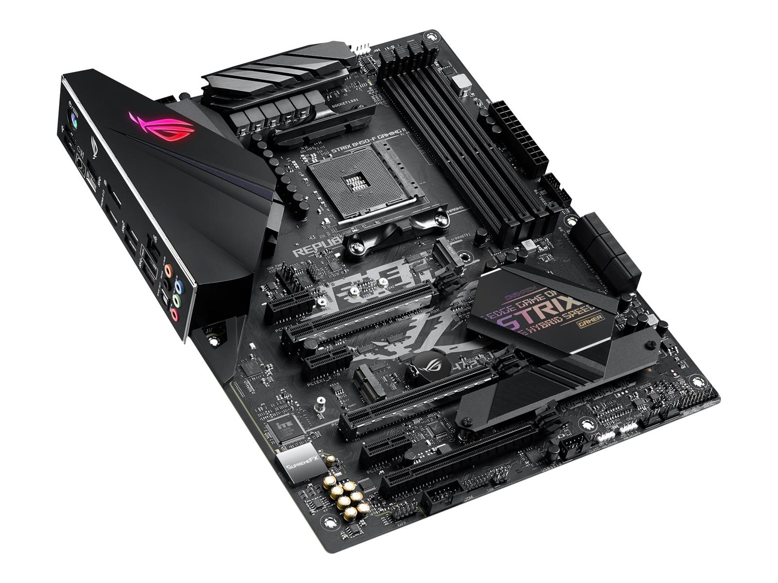 ASUS ROG STRIX B450-F GAMING II - Motherboard - ATX - Socket AM4 - AMD B450 Chipsatz - USB-C Gen1, USB 3.2 Gen 1, USB 3.2 Gen 2 - Gigabit LAN - Onboard-Grafik (CPU erforderlich)