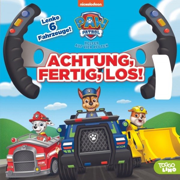 PAW Patrol: Achtung, fertig, los! Lenke - Pappbilderbuch mit Lenkrad 