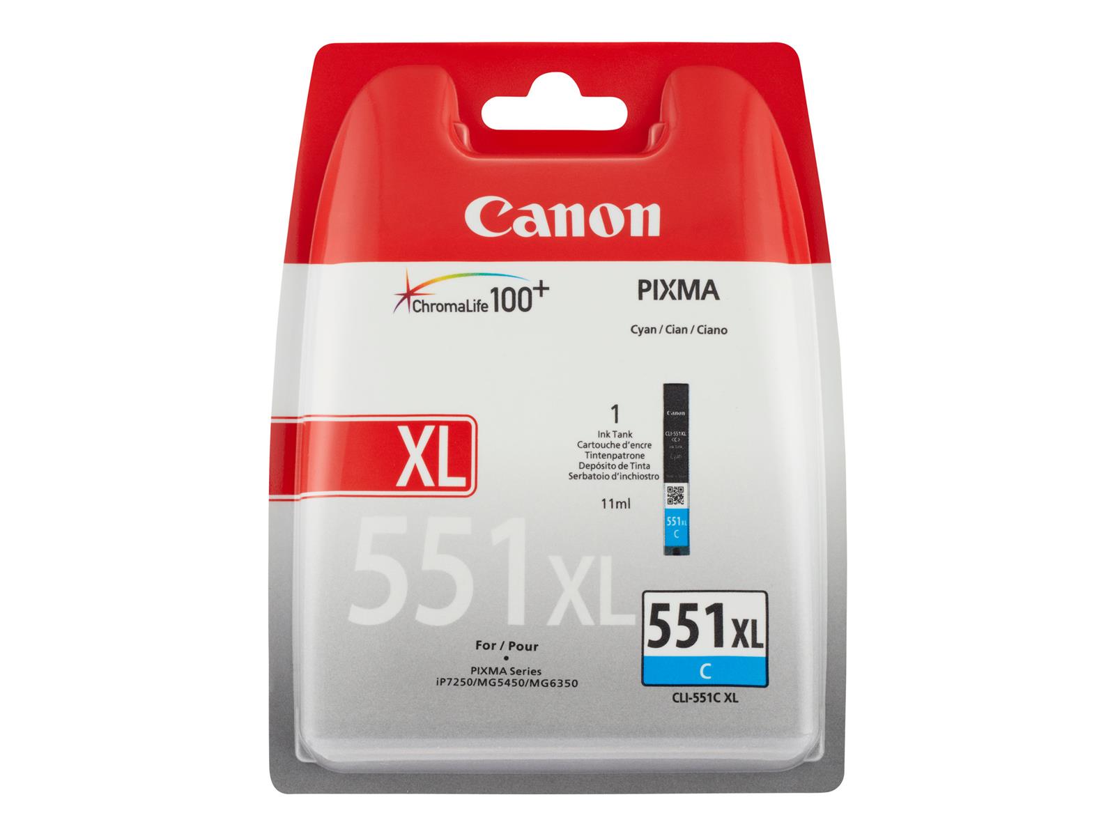 Canon CLI-551XL Tinte Cyan mit hoher Reichweite