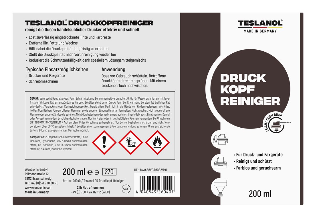 Druckkopfreinigerspray
