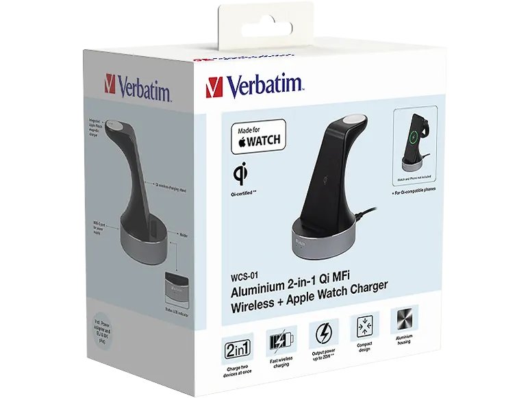 VERBATIM WCS-01 QI MFI 2in1 LADESTATION