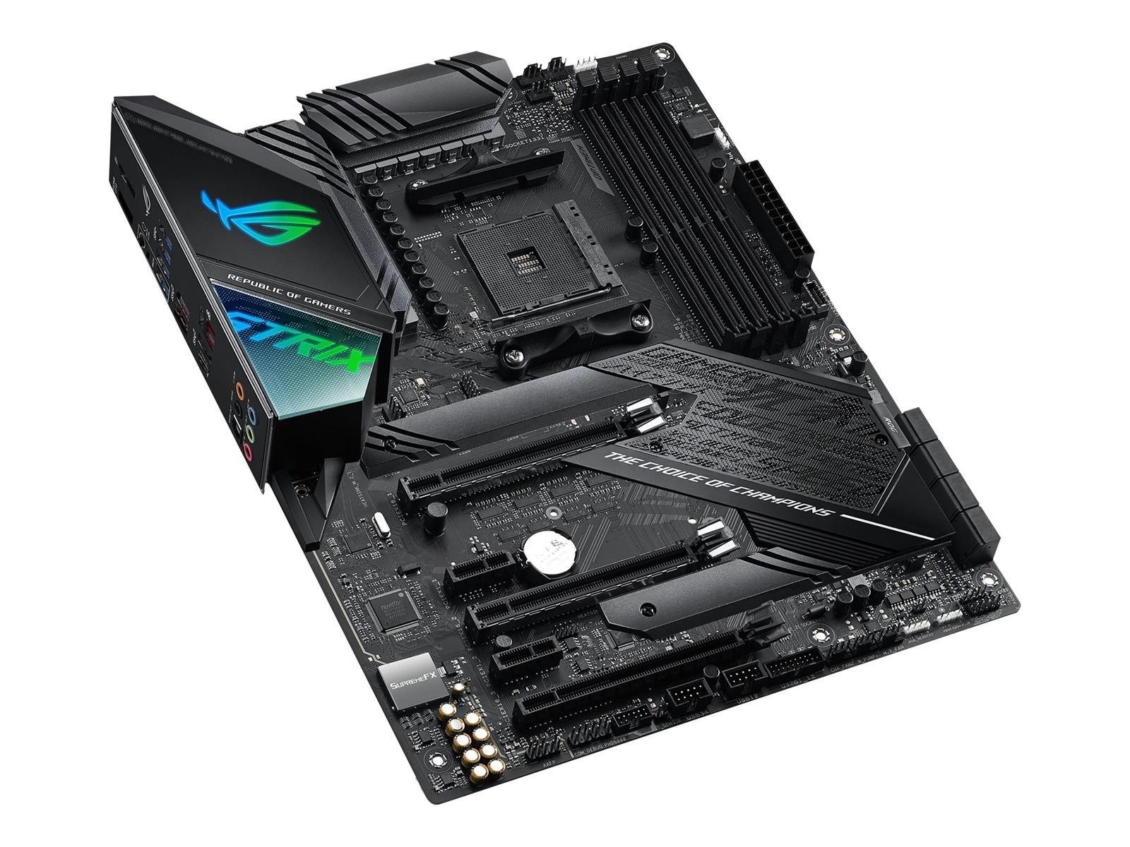 ASUS ROG Strix X570-F Gaming - Motherboard - ATX - Socket AM4 - AMD X570 Chipsatz - USB-C Gen2, USB 3.2 Gen 1, USB 3.2 Gen 2 - Gigabit LAN - Onboard-Grafik (CPU erforderlich) ASUS ROG Strix X570-F Gaming - Motherboard - ATX - Socket AM4 - AMD X570 Chipsatz - USB-C Gen2, USB 3.2 Gen 1, USB 3.2 Gen 2 - Gigabit LAN - Onboard-Grafik (CPU erforderlich)
