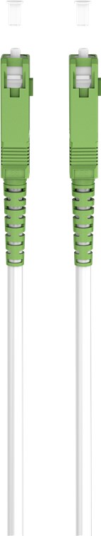Glasfaserkabel (FTTH), Singlemode (OS2) White, (Simplex), 0,5 m