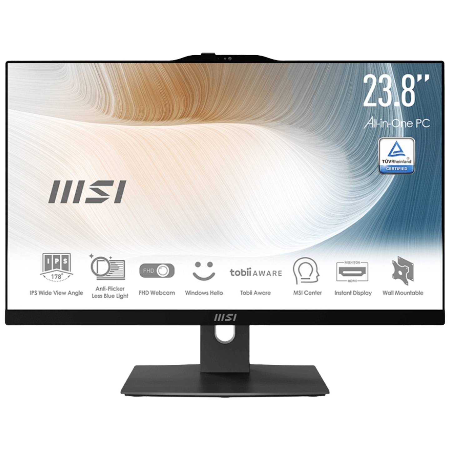 MSI All-in-One PC Modern AM242P 12M-696DE 60.5 cm (23.8 Zoll) Full HD Intel® Core™ i5 i5-1240P 8 GB RAM 512 GB SSD