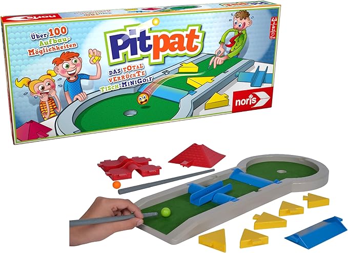 Noris 606064190 - Pitpat, Das verrückte Tisch-Minigolf für zu Hause und Unterwegs - Ab 5 Jahren