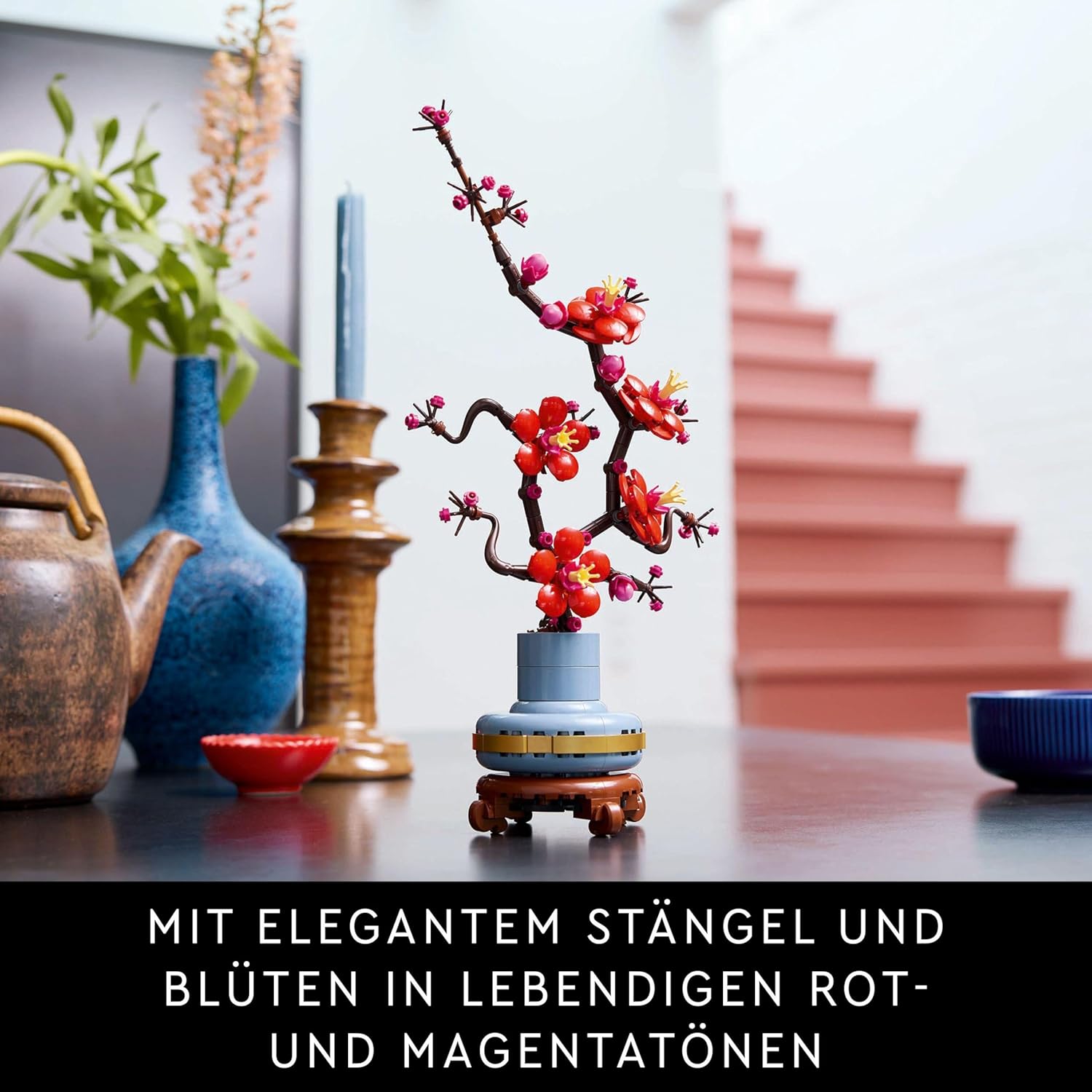 LEGO Botanicals Pflaumenblüte - Pflegeleichte Blumendeko aus der Botanik Kollektion - Kreatives Bauset für Erwachsene - Entspannende Aktivität - Künstliche Pflanze zum Sammeln 10369