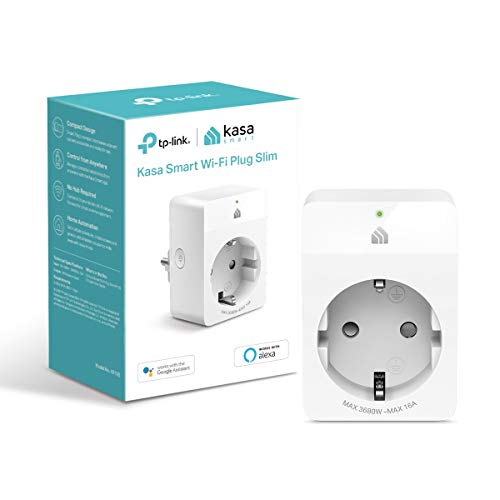 TP-Link Kasa WLAN Smart Steckdose KP105, Smart Home WiFi Steckdose, Amazon Alexa Zubehör, funktioniert mit Google Home, SmartThings, Kasa App, Sprachsteuerung, Fernzugriff, Kein Hub notwendig