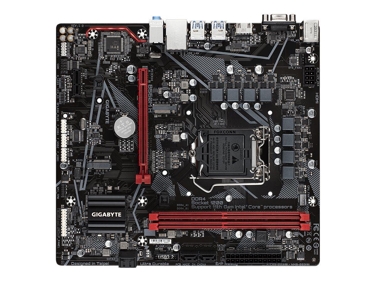 Gigabyte B560M H - 1.0 - Motherboard - micro ATX - LGA1200-Sockel - B560 Chipsatz - USB 3.2 Gen 1 - Gigabit LAN - Onboard-Grafik (CPU erforderlich)