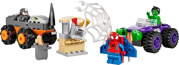 LEGO® 10782 - Marvel „Spidey und seine Super-Freunde“ – Hulks und Rhinos Truck-Duell (110 Teile)