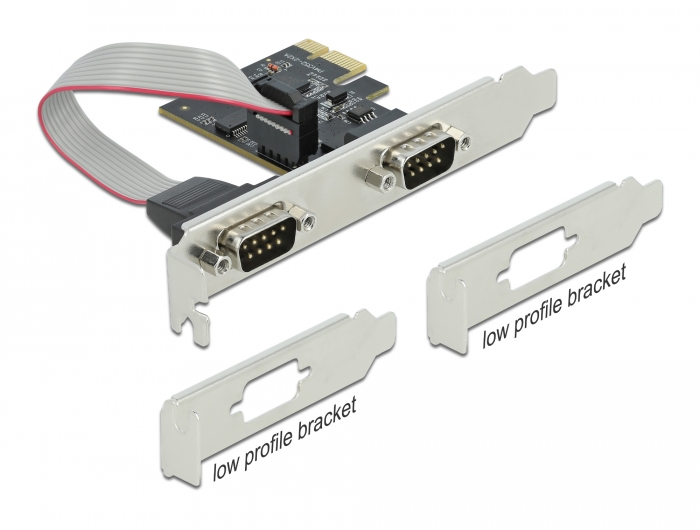 Delock PCI Express Karte zu 2 x Seriell RS-232