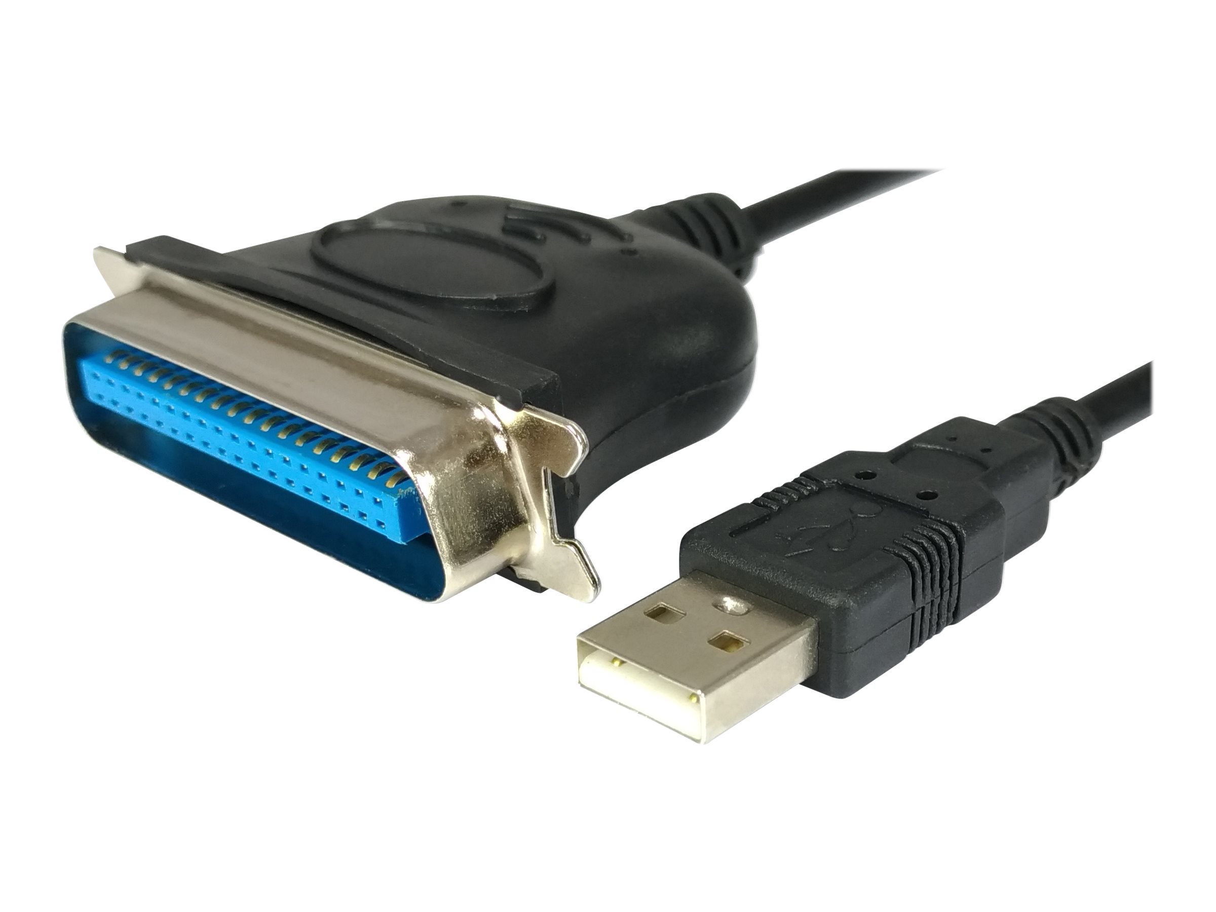 Equip USB auf Parallel adapter kable, schwarz