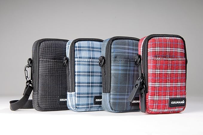 CULLMANN BERLIN Compact 100 Kameratasche red check