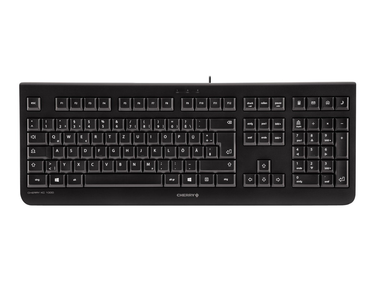 CHERRY KC 1000, Kabelgebundene Tastatur, Schwarz, USB (QWERTZ - DE) CHERRY KC 1000, Kabelgebundene Tastatur, Schwarz, USB (QWERTZ - DE)
