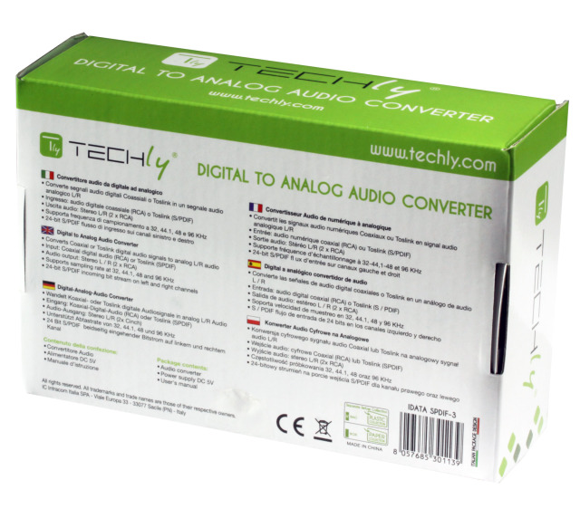 Techly IC Intracom - Audio-Digital-Analog-Wandler