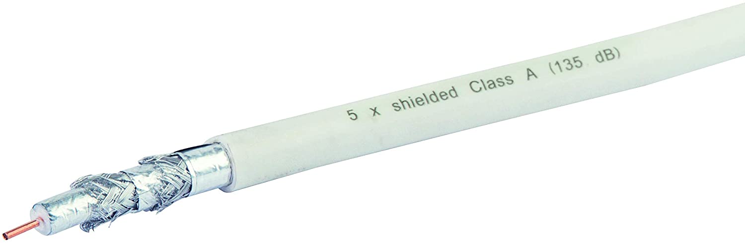 Schwaiger KOX13525 052 Koaxialkabel 25 m Weiß