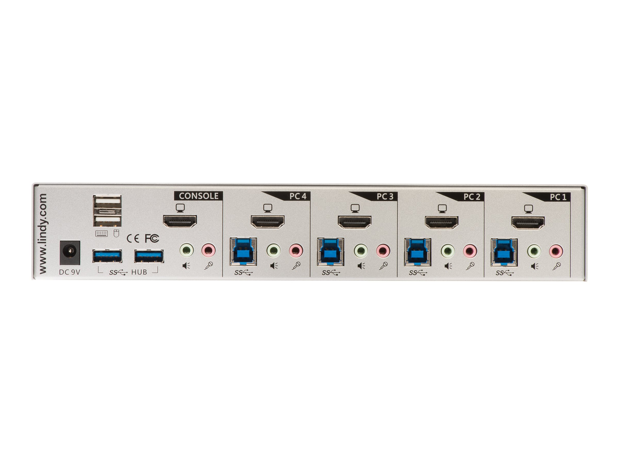 Lindy KVM Switch Pro Audio - KVM-/Audio-/USB-Switch