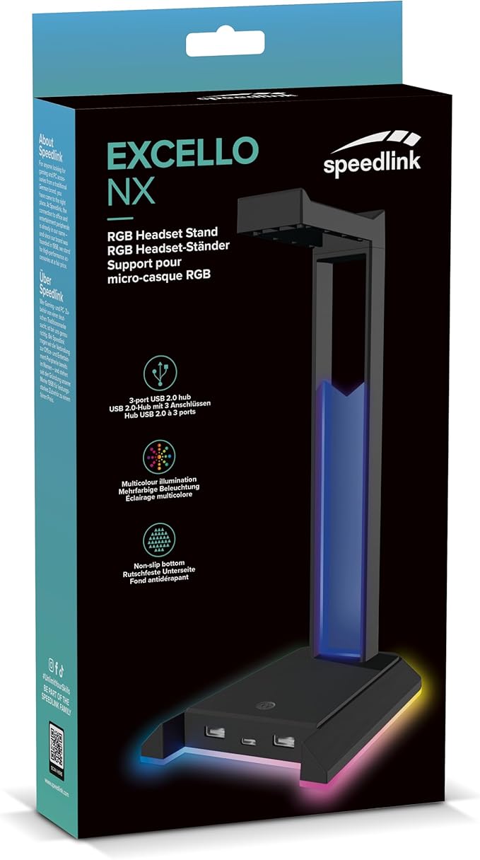 Speedlink Gaming Headset Stand EXCELLO NX RGB inkl. USB-Hub retail