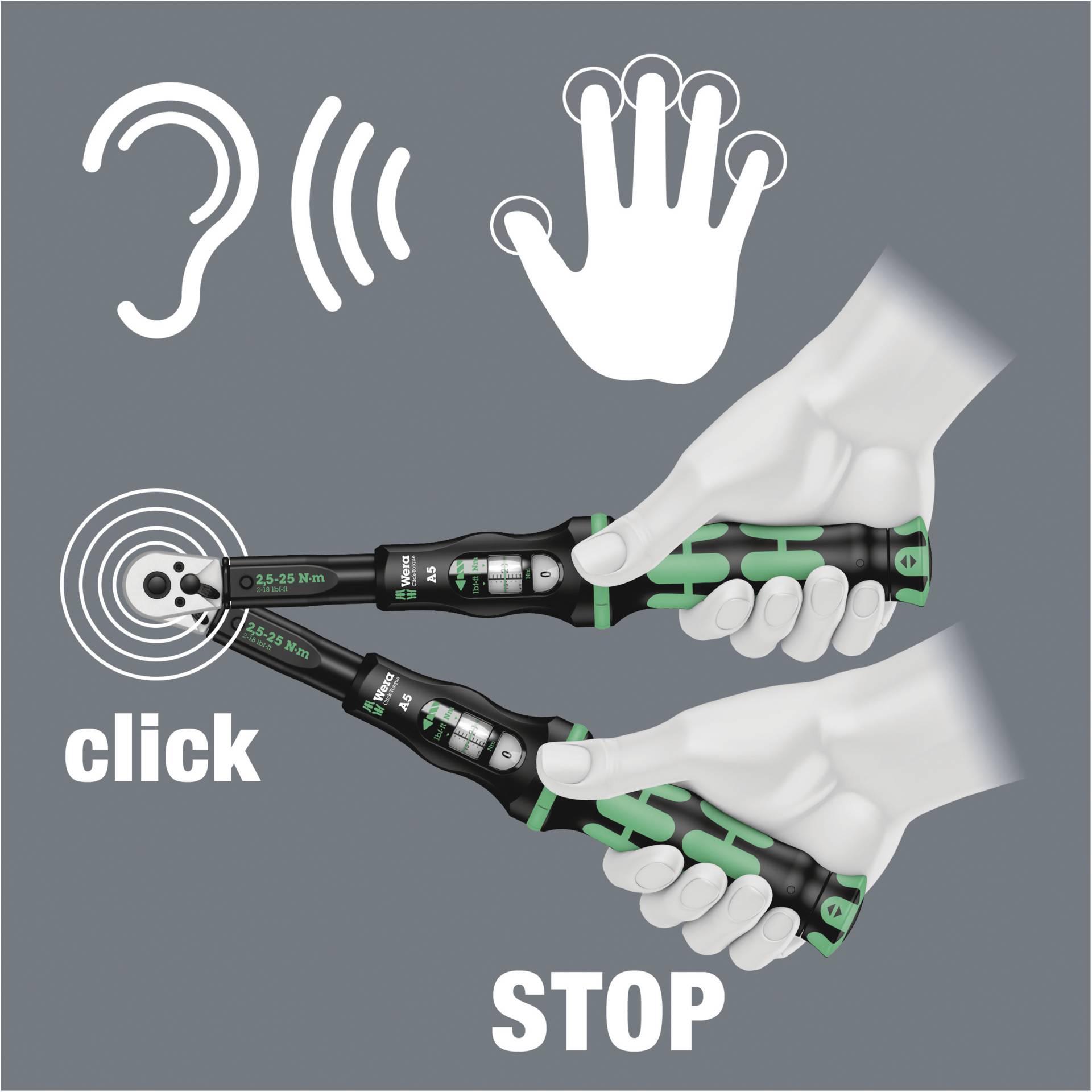 Wera Click-Torque C 3 Drehmomentschlüs. Umschaltbar 40-200Nm Wera Click-Torque C 3 Drehmomentschlüs. Umschaltbar 40-200Nm