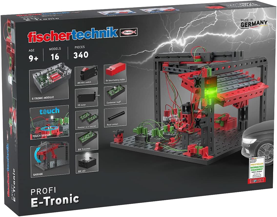fischertechnik 559883 Profi E-tronic – Elektronik Bausatz für Kinder ab 9 Jahren  E-Tronic