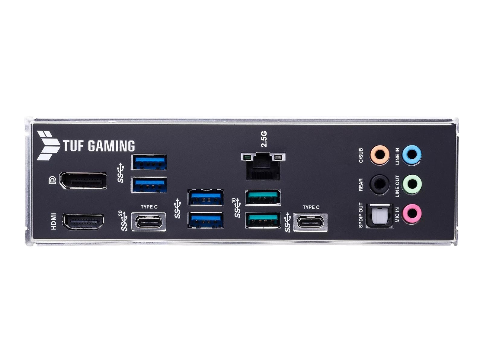 ASUS TUF GAMING Z690-PLUS D4 - Motherboard - ATX - LGA1700-Sockel - Z690 Chipsatz - USB-C Gen2, USB 3.2 Gen 1, USB-C Gen 2x2, USB 3.2 Gen 2, USB-C Gen1 - 2.5 Gigabit LAN - Onboard-Grafik (CPU erforderlich)