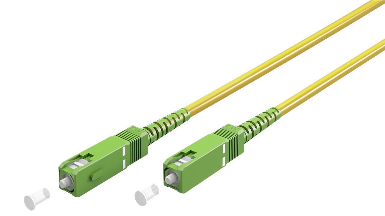Glasfaserkabel (FTTH), Singlemode (OS2) Yellow, (Simplex), 3 m
