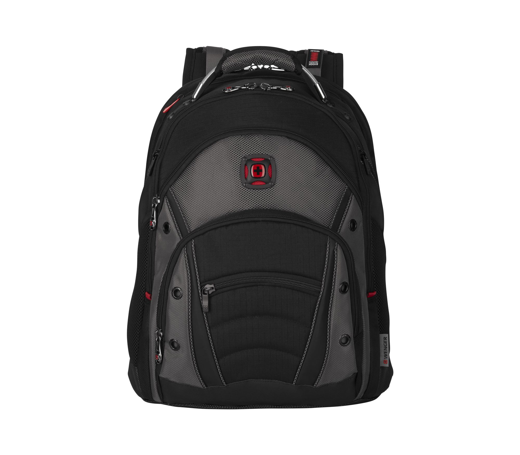 Wenger Synergy 16 bis 38,10 cm Laptop Rucksack schwarz grau Wenger Synergy 16 bis 38,10 cm Laptop Rucksack schwarz grau