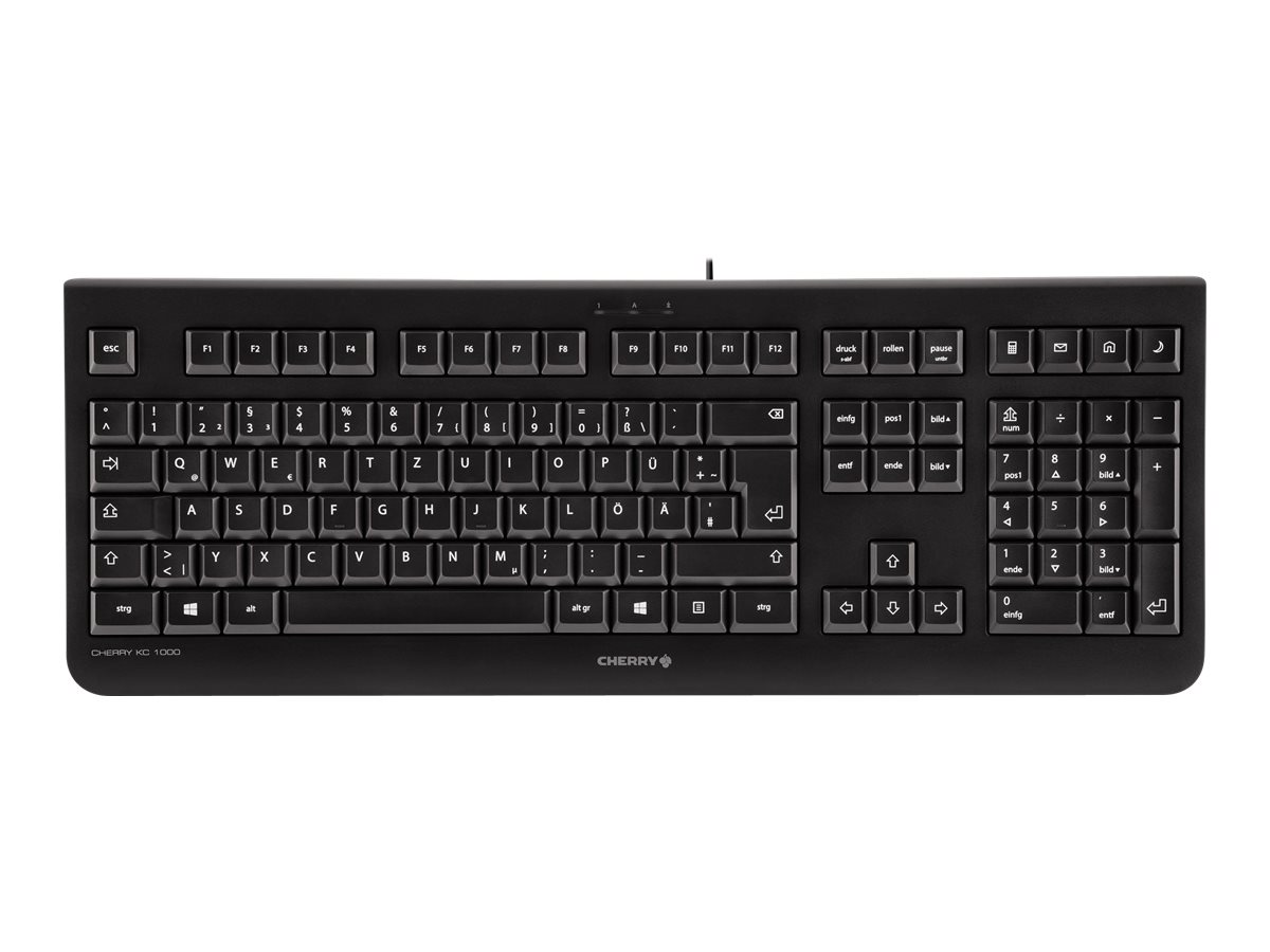 CHERRY KC 1000, Kabelgebundene Tastatur, Schwarz, USB (QWERTZ - DE) CHERRY KC 1000, Kabelgebundene Tastatur, Schwarz, USB (QWERTZ - DE)