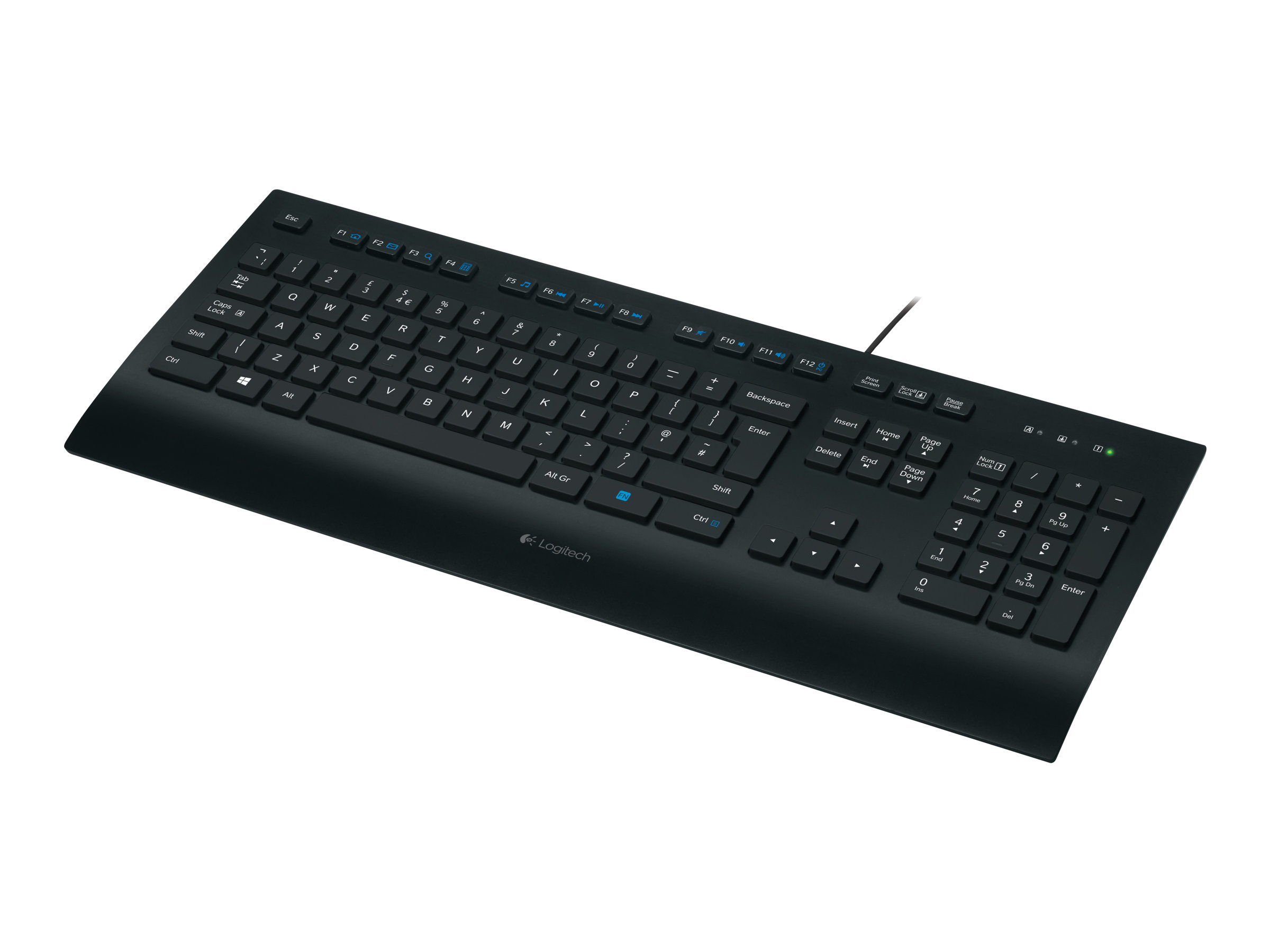 Logitech K280E Pro f/ Business Tastatur Büro USB QWERTZ Deutsch Schwarz