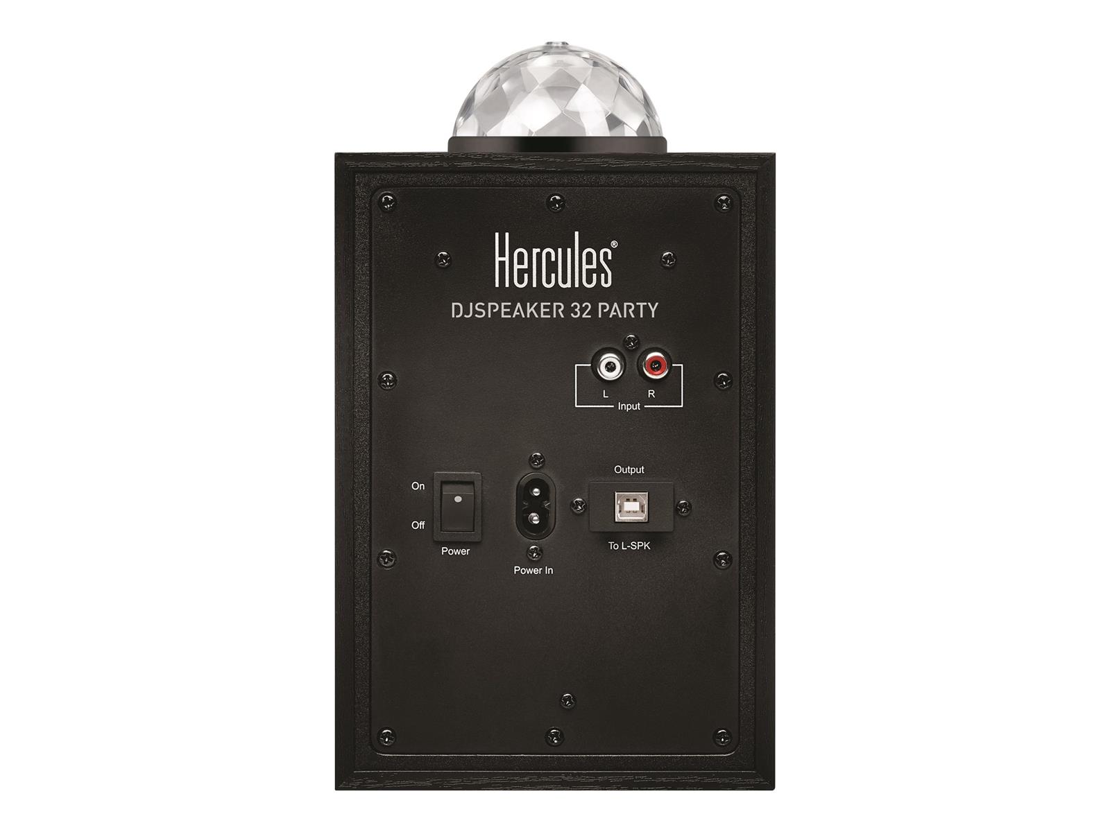 Hercules DJ Speaker 32 Party Schwarz Kabelgebunden 30 W