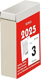 Herlitz Abreißkalender 2025 Gr.3 55x80mm RS gedruckt