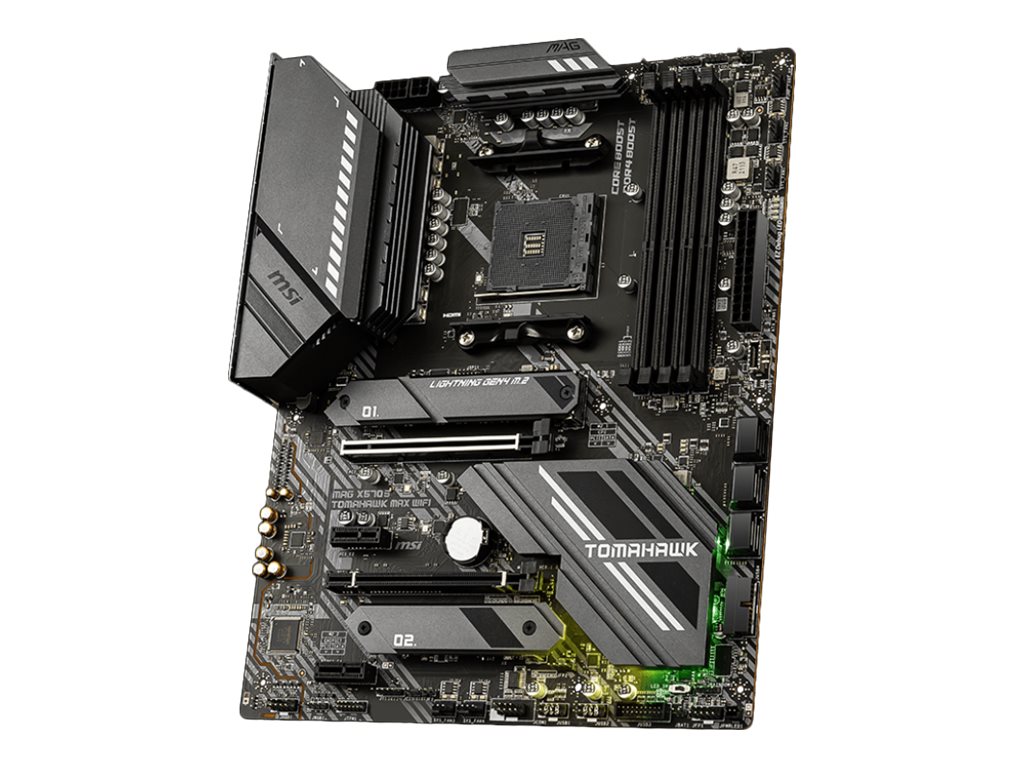 MSI MAG X570S TOMAHAWK MAX WIFI - Motherboard - ATX - Socket AM4 - AMD X570 Chipsatz - USB-C Gen2, USB 3.2 Gen 1, USB 3.2 Gen 2 - 2.5 Gigabit LAN, Wi-Fi, Bluetooth - Onboard-Grafik (CPU erforderlich)