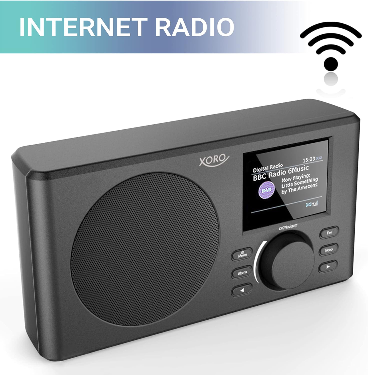 XORO DAB 150 IR - Tragbares Internet, DAB+ & UKW Radio mit Spotify Connect, integriertem Akku, WLAN b/g/n, USB 2.0 Media Player, APP Steuerung, Kopfhörerausgang XORO DAB 150 IR - Tragbares Internet, DAB+ & UKW Radio mit Spotify Connect, integriertem Akku, WLAN b/g/n, USB 2.0 Media Player, APP Steuerung, Kopfhörerausgang