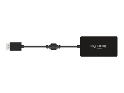 Delock Adapter Displayport 1.1 Stecker > VGA / HDMI / DVI Buchse Passiv schwarz