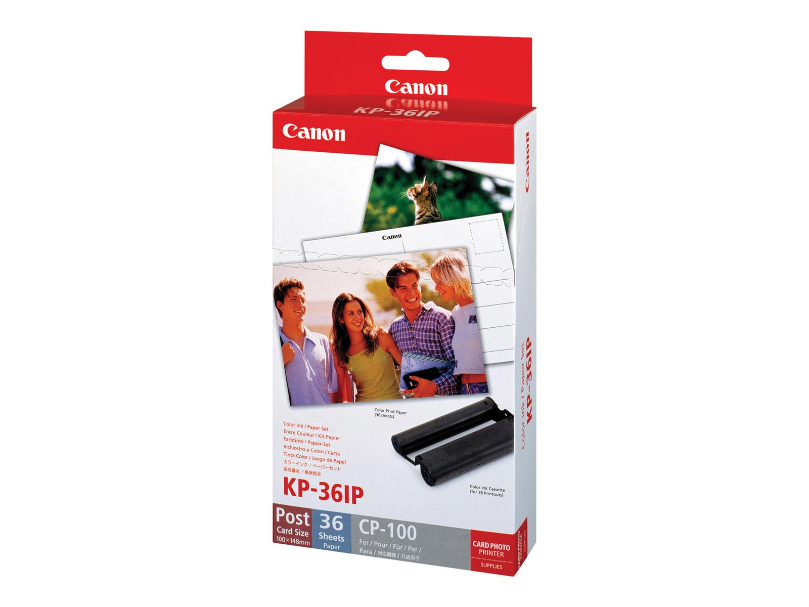Canon KP-36IP Farbtinte + 100 x 148 mm Papier, 36 Blatt
