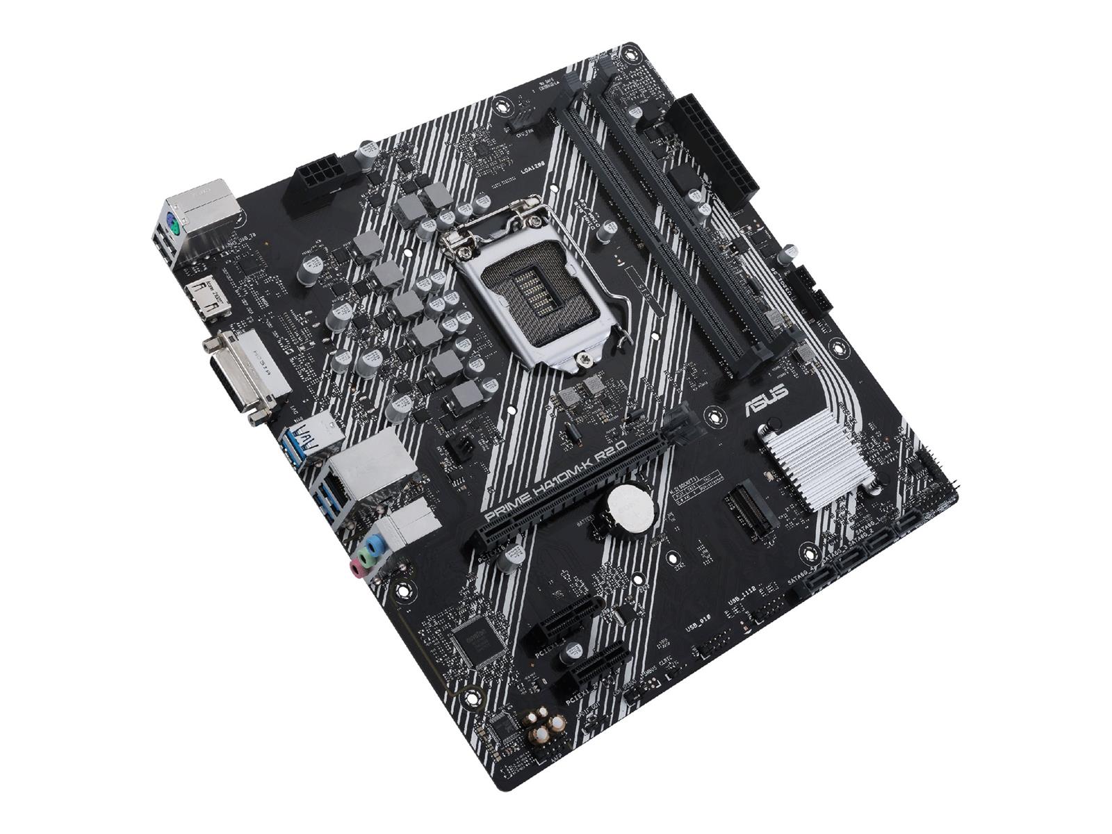 ASUS PRIME H410M-K R2.0 - Motherboard - micro ATX - LGA1200-Sockel - H470 Chipsatz - USB 3.2 Gen 1 - Gigabit LAN - Onboard-Grafik (CPU erforderlich)