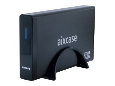 aixcase AIX-BL35SU3 HDD-Gehäuse Schwarz 3.5"