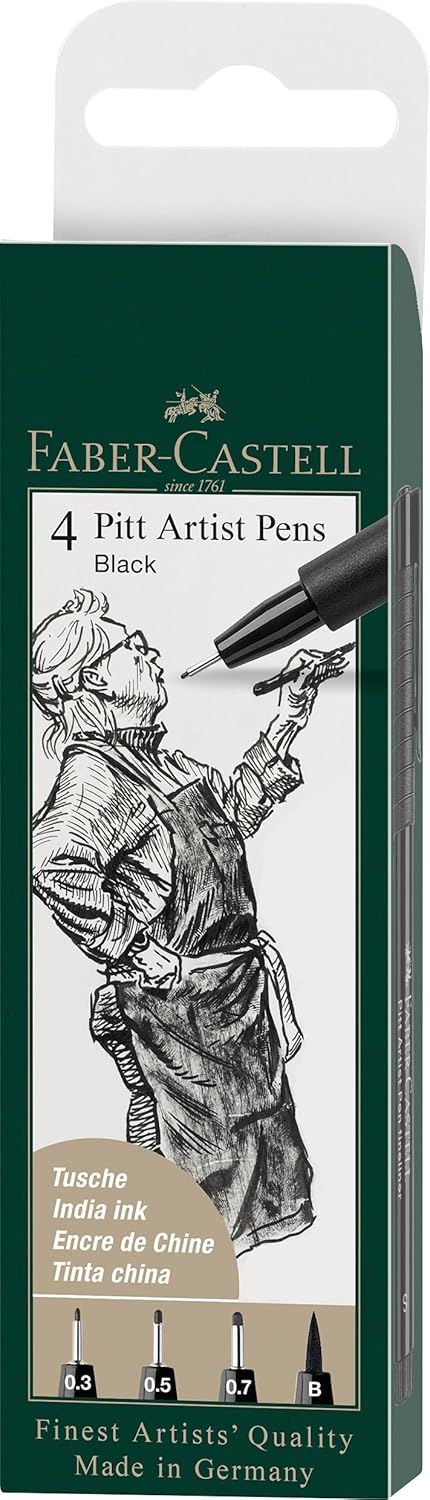 FABER-CASTELL Tuschestift Pitt Artist Pen Farbe 199 4x