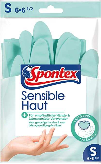Spontex Haushaltshandschuhe Sensible Haut latexfreie Gr. S