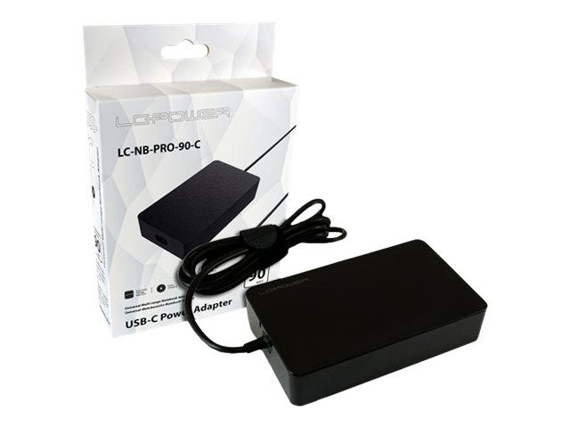 LC-Power LC-NB-PRO-90-C Netzteil & Spannungsumwandler Drinnen 90 W Schwarz