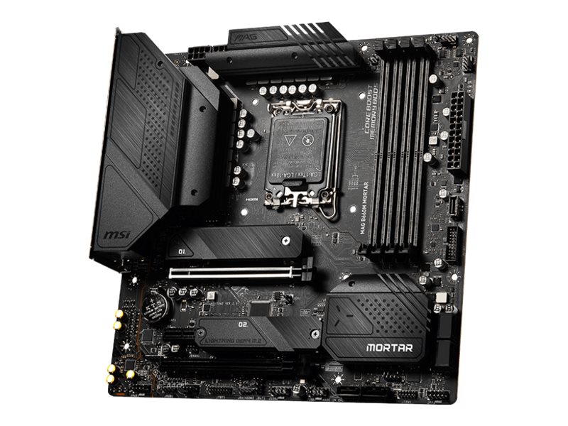 MSI MAG B660M MORTAR - Motherboard - micro ATX - LGA1700-Sockel - B660 Chipsatz - USB-C Gen2, USB 3.2 Gen 1, USB 3.2 Gen 2, USB-C Gen 2x2 - 2.5 Gigabit LAN - Onboard-Grafik (CPU erforderlich)