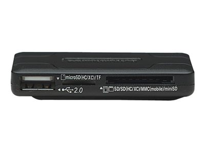Manhattan Hi-Speed USB Combo Hub - Kartenleser - 42-in-1 (MS, MS PRO, MMC, SD, MS Duo, MS PRO Duo, RS-MMC, MMCmobile, microSD, MMCplus, SDHC, MS Micro, microSDHC, MS PRO-HG Duo)