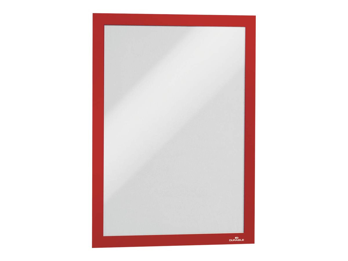DURABLE Inforahmen Duraframe A4 selbstklebend 2 St rot DURABLE Inforahmen Duraframe A4 selbstklebend 2 St rot