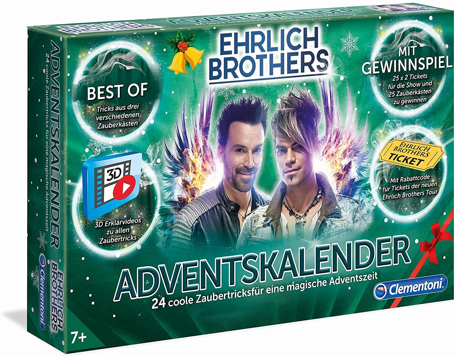 Clementoni 59180 - Adventskalender Ehrlich Brothers der Magie