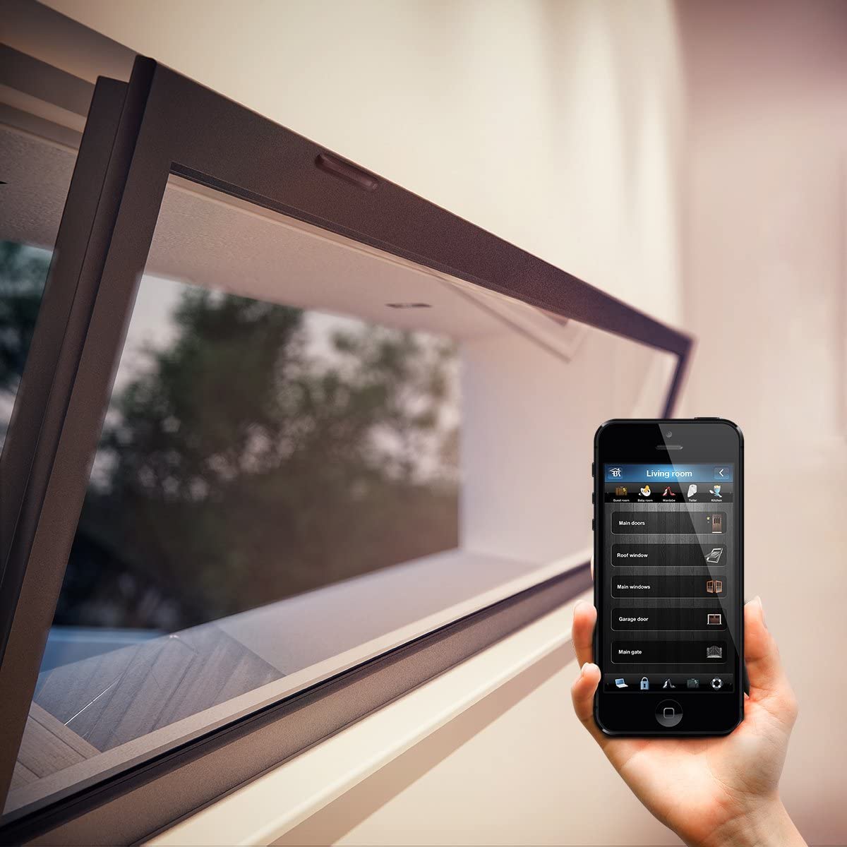 Fibaro Door/Window Sensor 2 Dunkelbraun Z-Wave