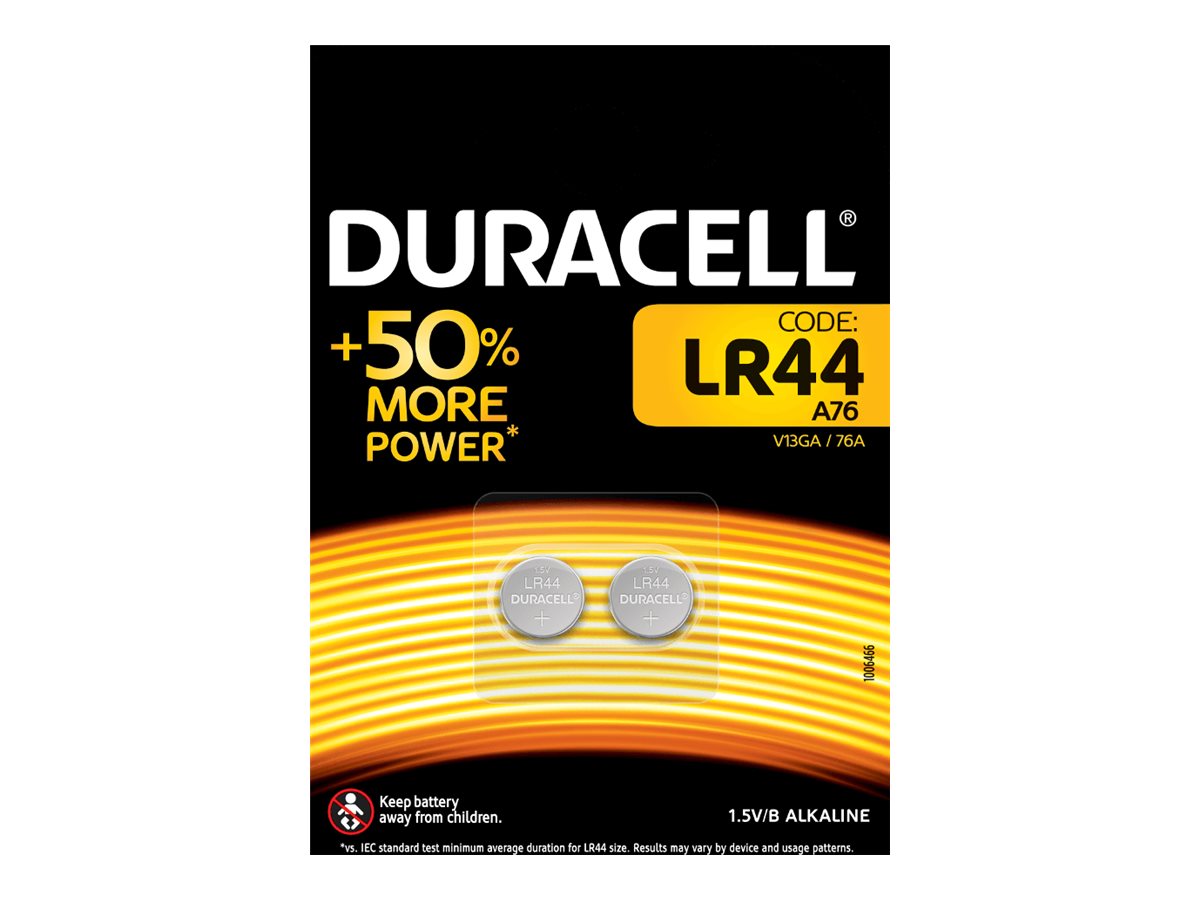 Duracell LR44 Einwegbatterie Alkali
