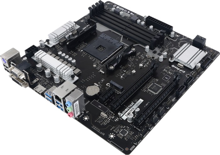 Biostar B450MX - AMD - Socket AM4 - AMD Athlon - AMD Ryzen 3 - 2nd Generation AMD Ryzen™ 3 - AMD Ryzen 5 - AMD Ryzen 7 - 3rd Generation... - DDR4-SDRAM - 128 GB - DIMM