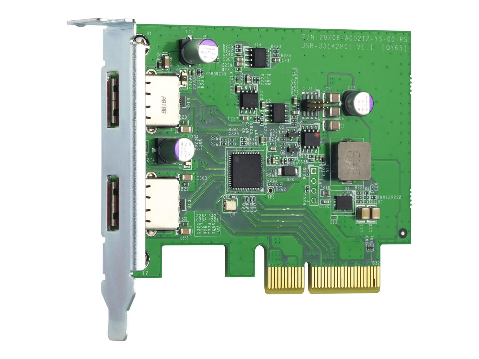 QNAP QXP-10G2U3A - USB-Adapter - PCIe 2.0 x2 Low-Profile QNAP QXP-10G2U3A - USB-Adapter - PCIe 2.0 x2 Low-Profile